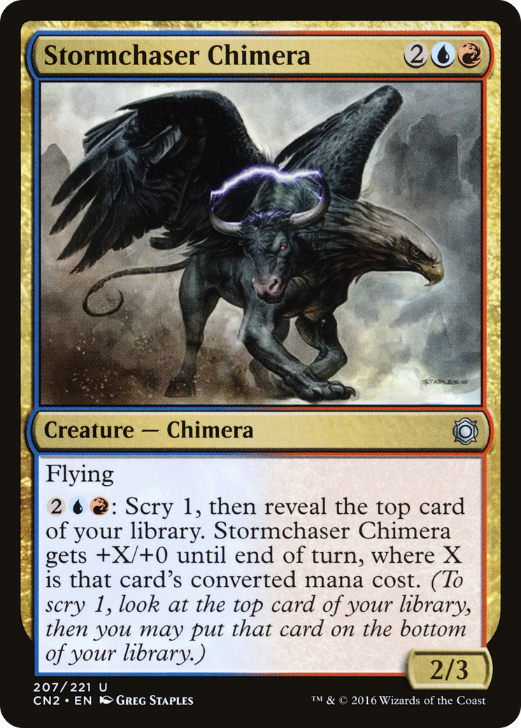 Stormchaser Chimera (CN2-207) [Conspiracy: Take the Crown] Foil