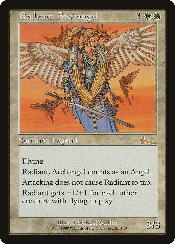 Radiant, Archangel (ULG-020) [Urza's Legacy] Foil