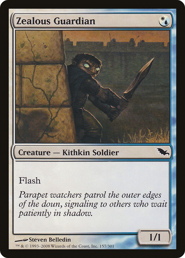 Zealous Guardian (SHM-157) [Shadowmoor] Foil
