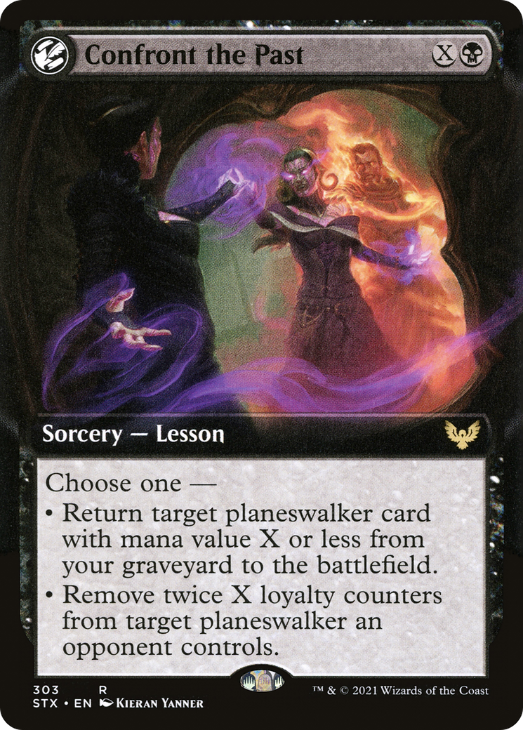 Confront the Past (Extended Art) (STX-303) [Strixhaven: School of Mages] Foil