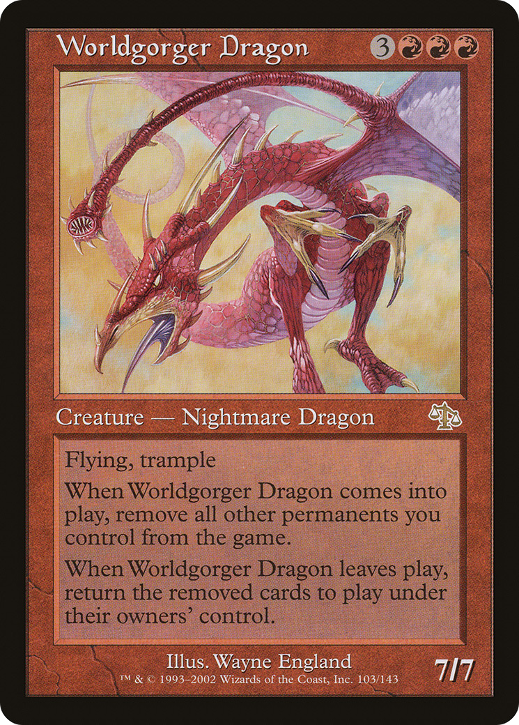 Worldgorger Dragon (JUD-103) [Judgment] Foil