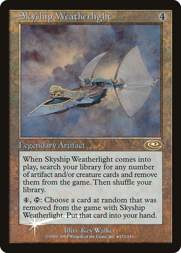 Skyship Weatherlight (Alt. Art Foil) (PLS-135) [Planeshift] Foil