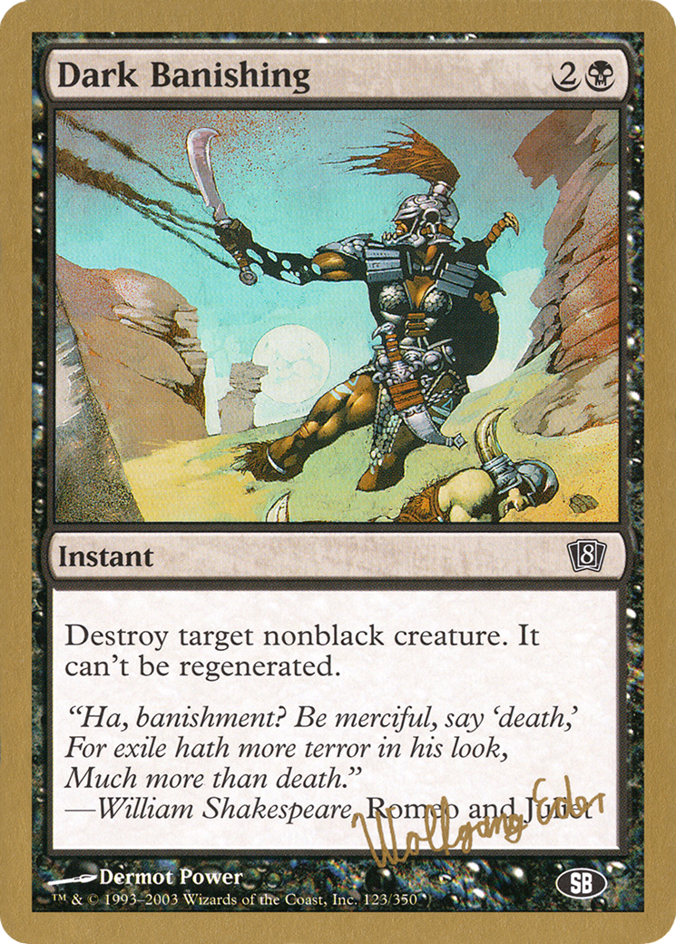 Dark Banishing - 2003 Wolfgang Eder (8ED) (SB) [World Championship Decks 2003]