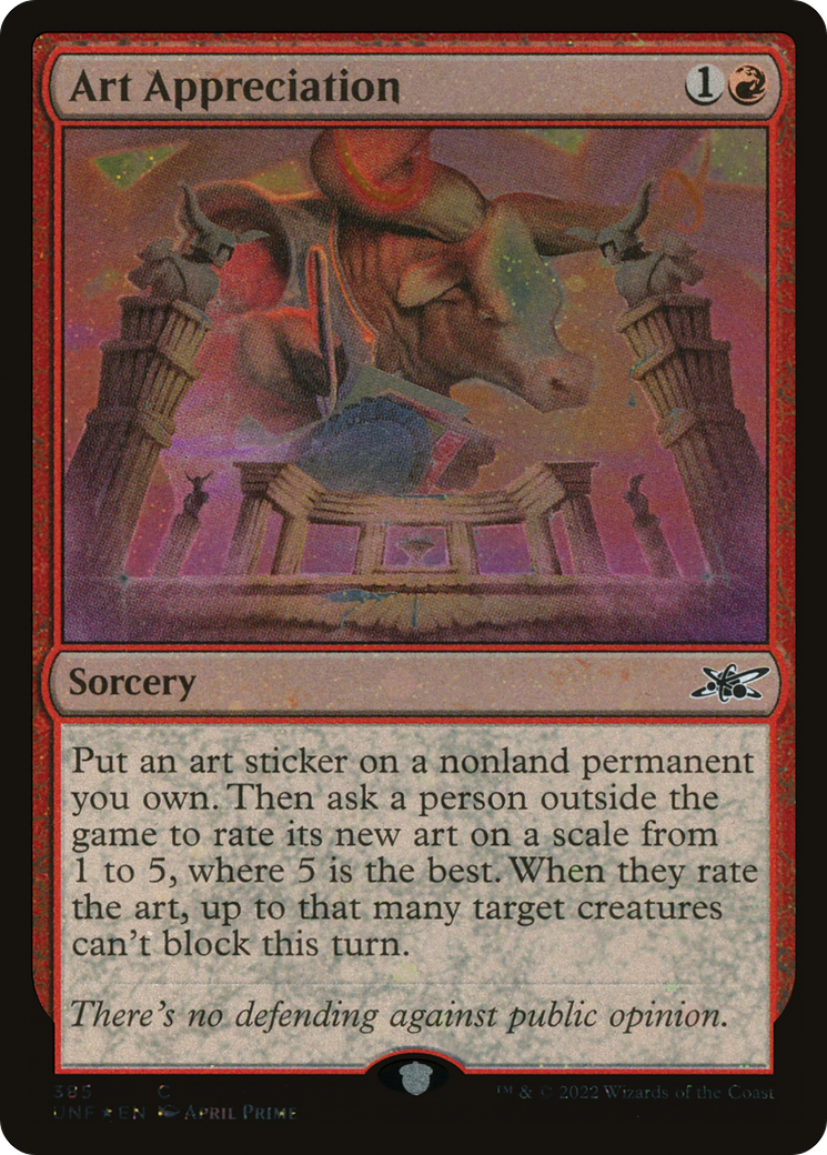 Art Appreciation (Galaxy Foil) (UNF-385) [Unfinity] Foil