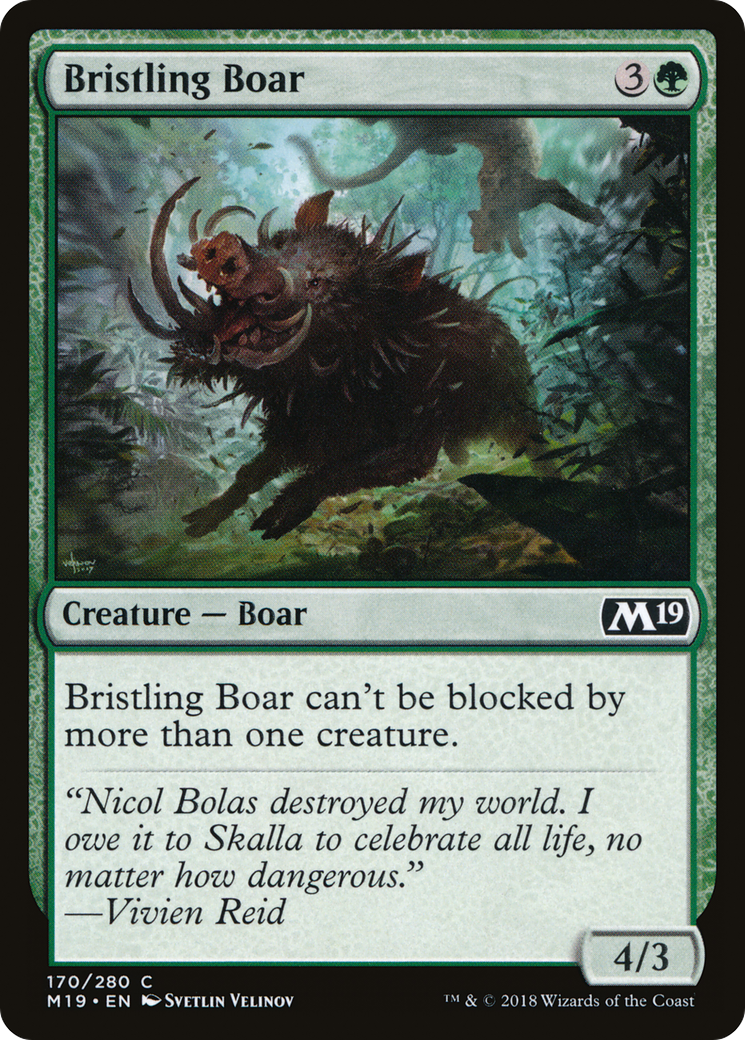 Bristling Boar (M19-170) [Core Set 2019]