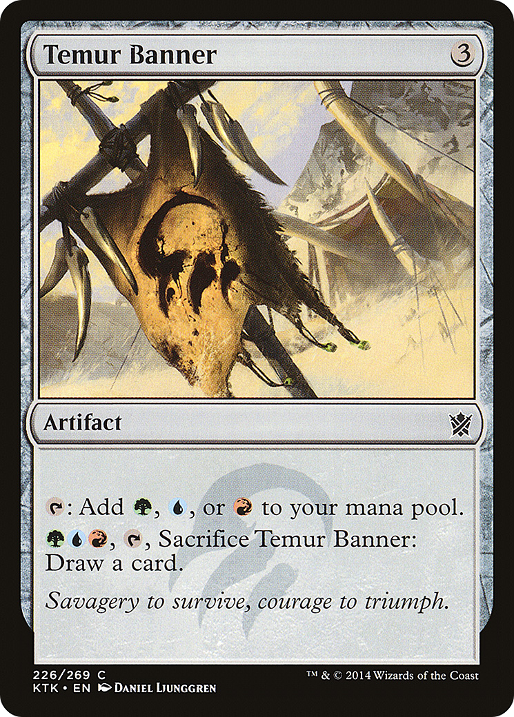 Temur Banner (KTK-226) [Khans of Tarkir] Foil
