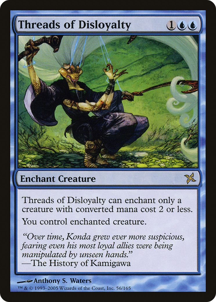 Threads of Disloyalty (BOK-056) [Betrayers of Kamigawa] Foil