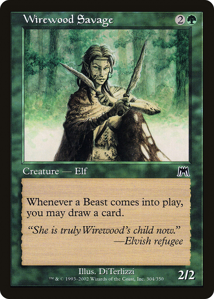 Wirewood Savage (ONS-304) [Onslaught] Foil