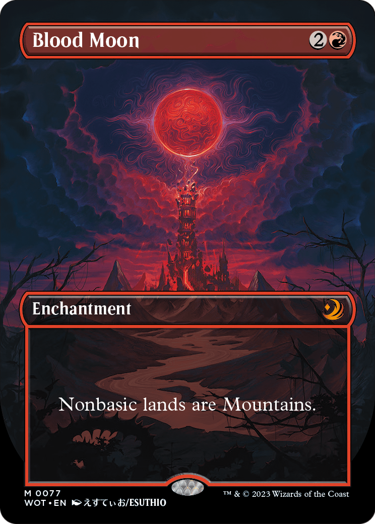 Blood Moon (Anime Borderless) (WOT-077) [Wilds of Eldraine: Enchanting Tales]