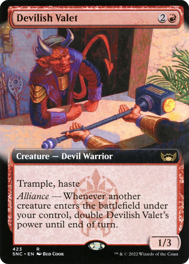 Devilish Valet (Extended Art) (SNC-423) [Streets of New Capenna]