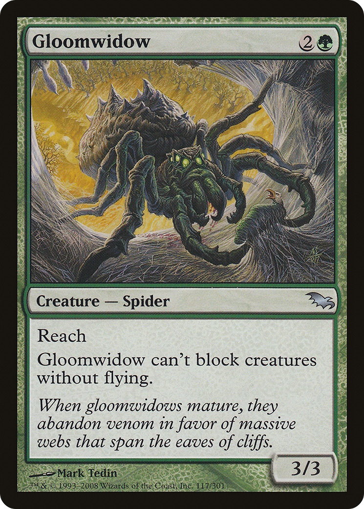 Gloomwidow (SHM-117) [Shadowmoor] Foil