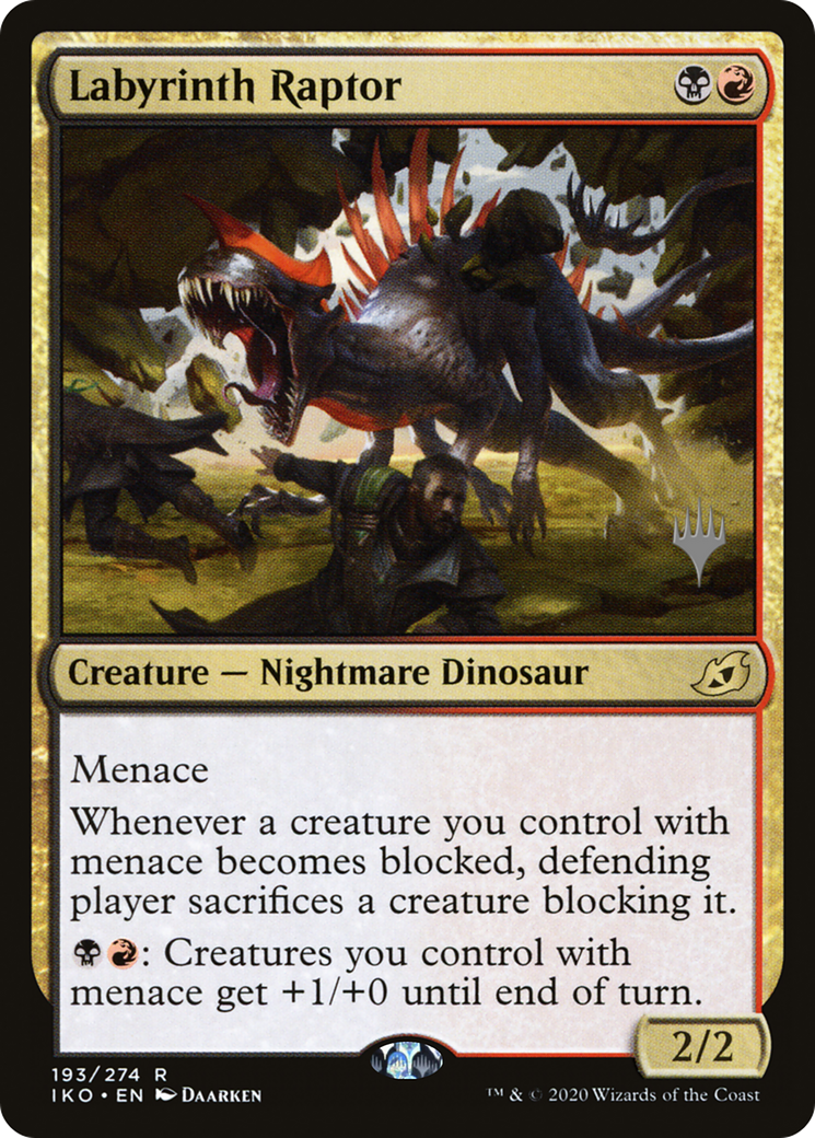 Labyrinth Raptor (PPIKO-193) [Promo Pack: Ikoria: Lair of Behemoths Promos]