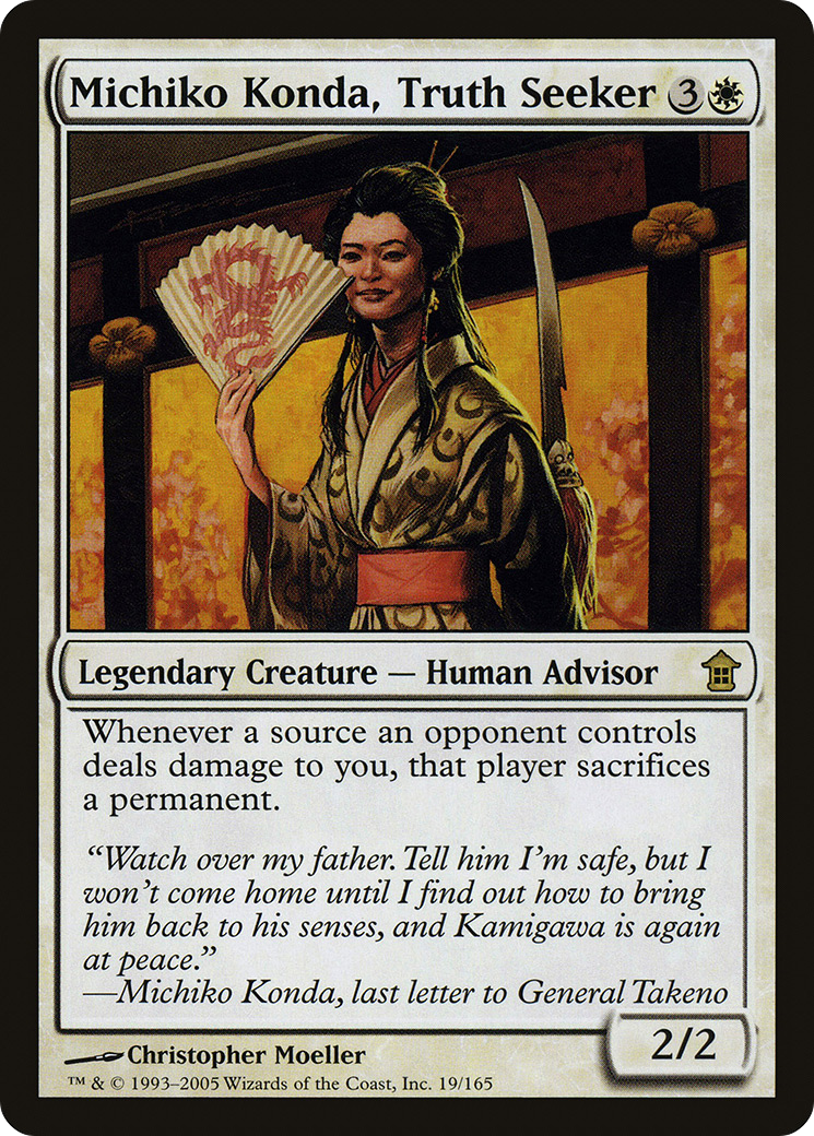 Michiko Konda, Truth Seeker (SOK-019) [Saviors of Kamigawa] Foil