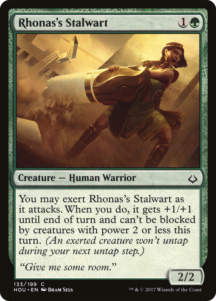Rhonas's Stalwart (HOU-133) [Hour of Devastation]