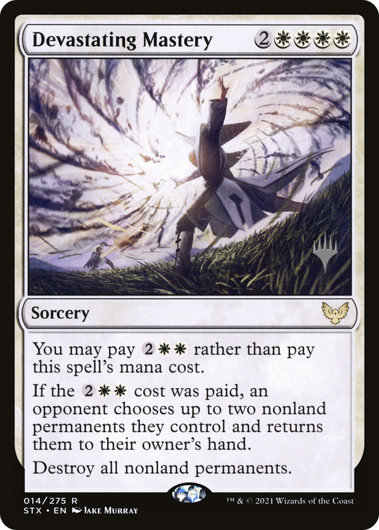 Devastating Mastery (PPSTX-14P) [Promo Pack: Strixhaven: School of Mages Promos] Foil
