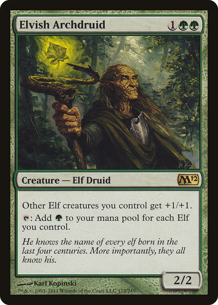 Elvish Archdruid (M12-172) [Magic 2012] Foil
