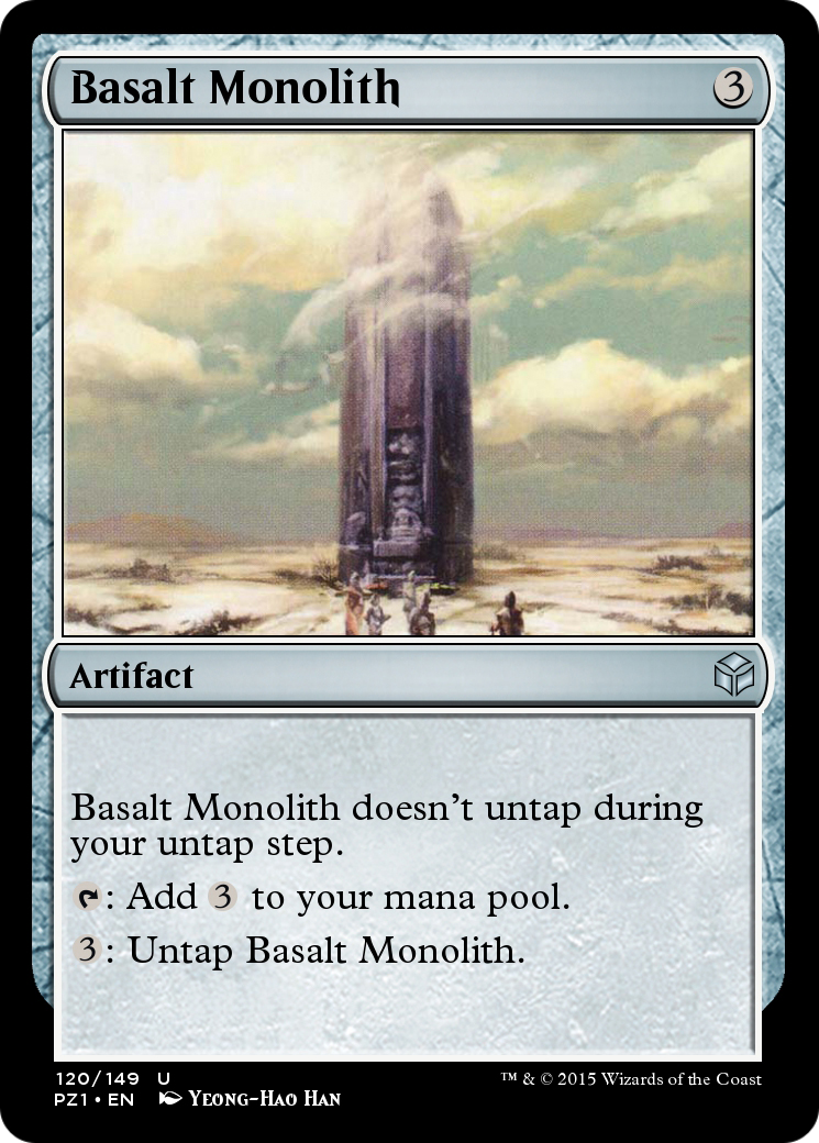 Basalt Monolith (PZ1-120) [Legendary Cube Prize Pack] Foil