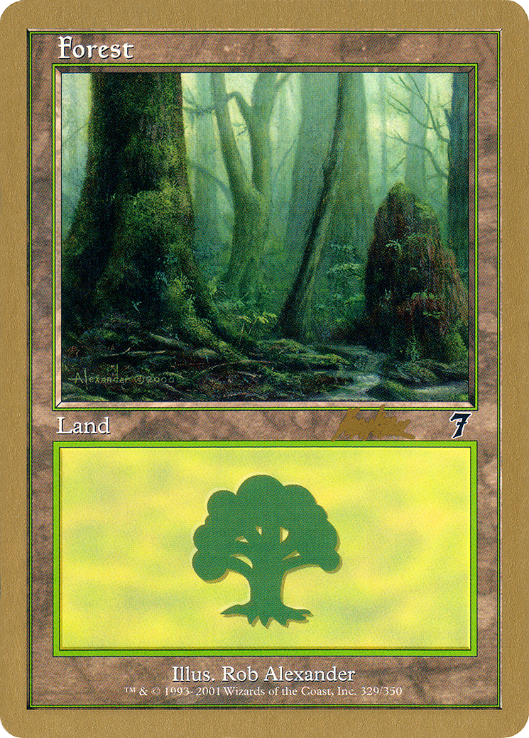 Forest (329) - 2002 Brian Kibler (7ED) [World Championship Decks 2002]