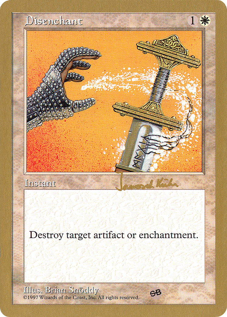 Disenchant - 1997 Janosch Kuhn (5ED) (SB) [World Championship Decks 1997]