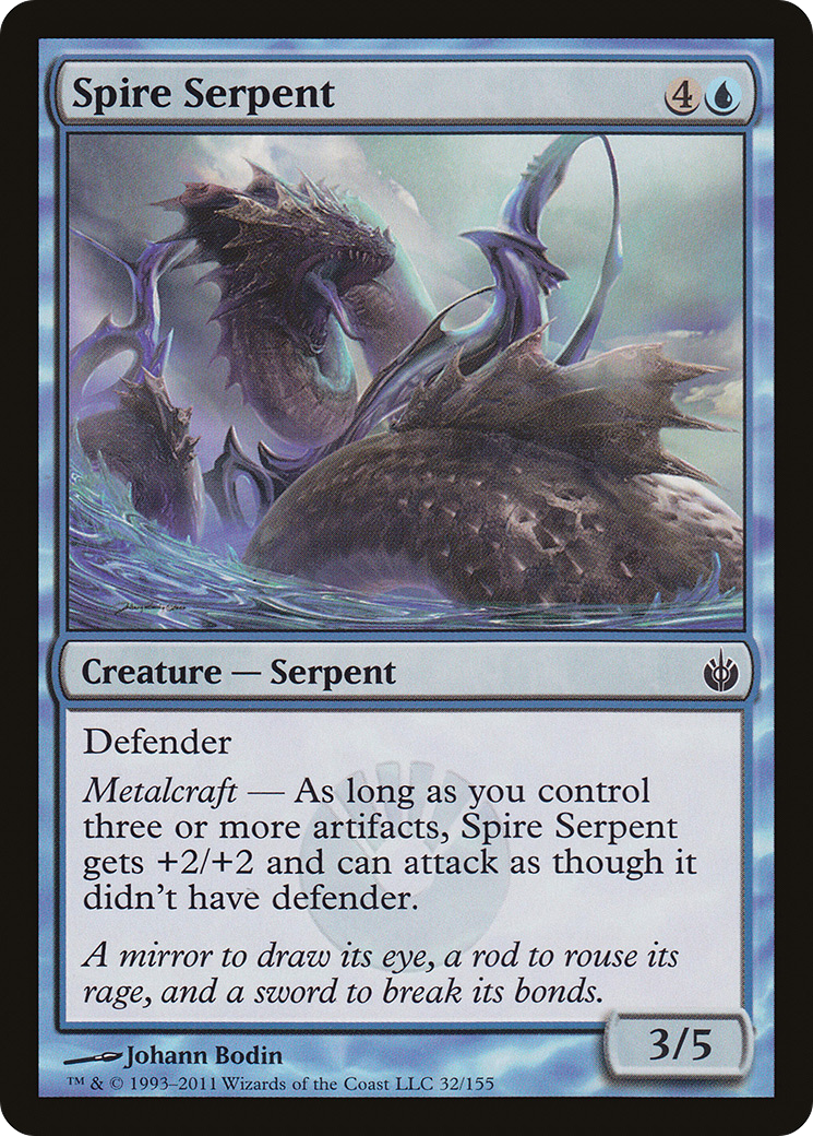 Spire Serpent (MBS-032) [Mirrodin Besieged] Foil