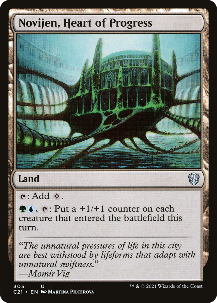 Novijen, Heart of Progress (C21-305) [Commander 2021]