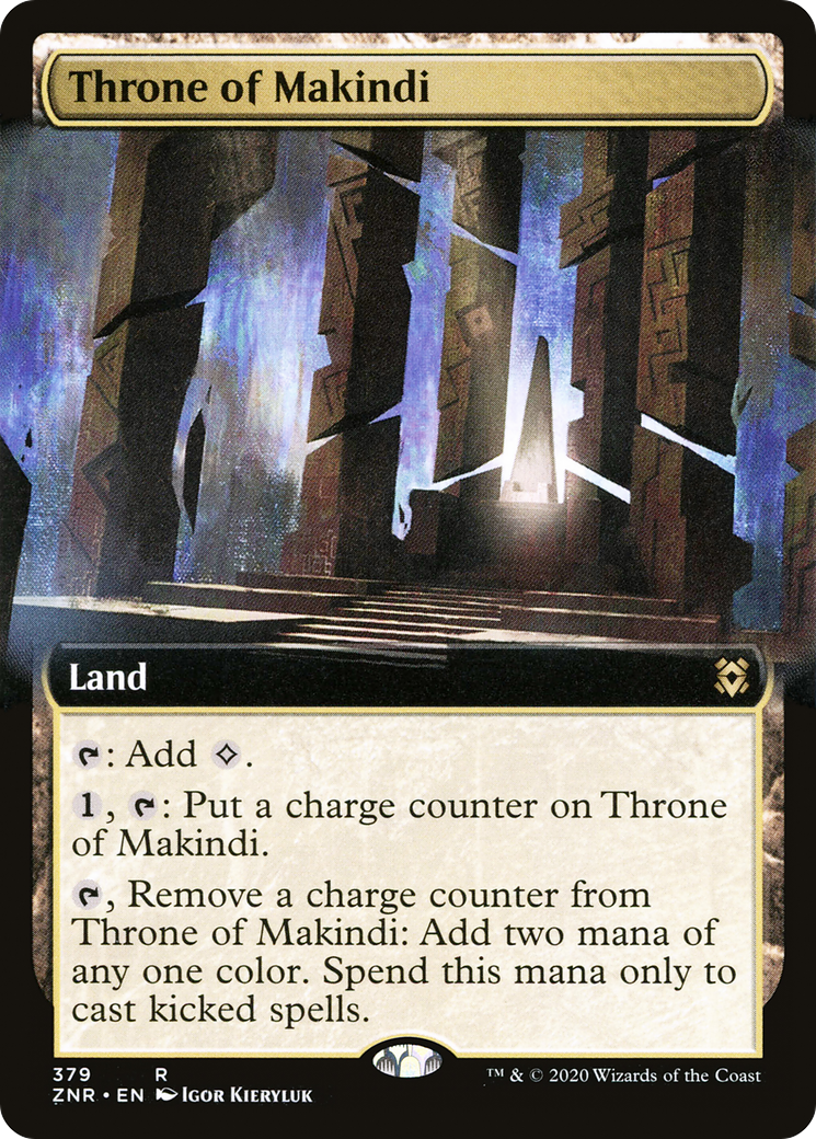 Throne of Makindi (Extended Art) (ZNR-379) [Zendikar Rising]