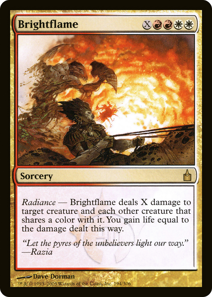 Brightflame (RAV-194) [Ravnica: City of Guilds] Foil