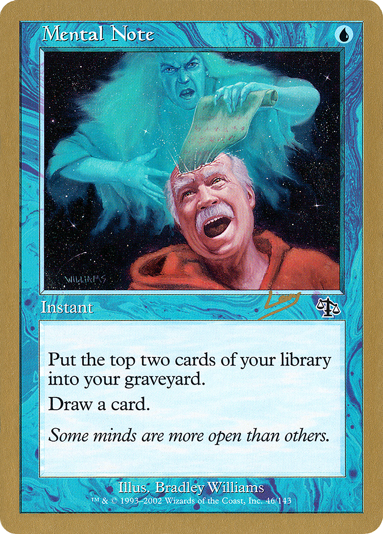 Mental Note - 2002 Raphael Levy (JUD) [World Championship Decks 2002]