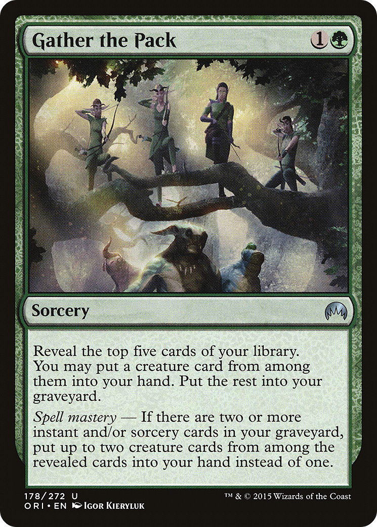 Gather the Pack (ORI-178) [Magic Origins]