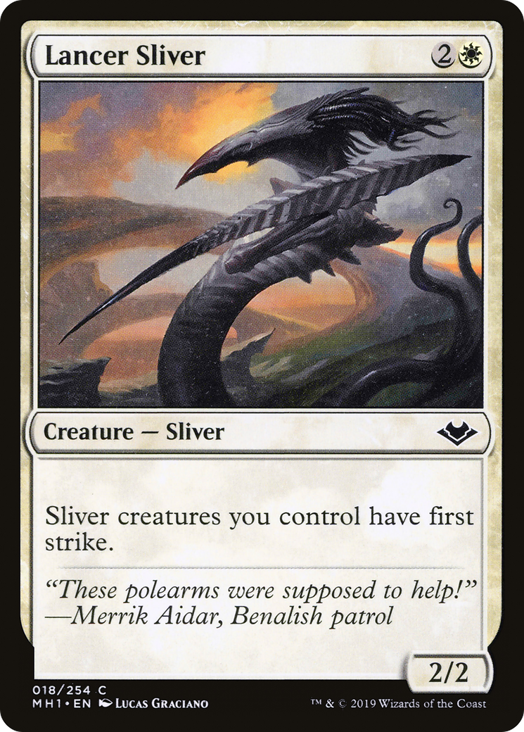 Lancer Sliver (MH1-018) [Modern Horizons] Foil