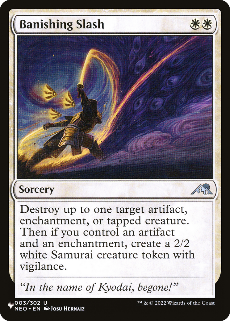 Banishing Slash (LIST-NEO-3) [The List]