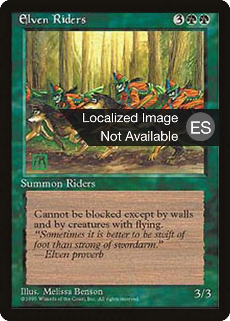 Elven Riders (4BB-126) [Fourth Edition Foreign Black Border]