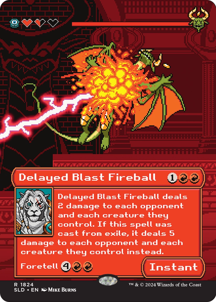 Delayed Blast Fireball (SLD-1824) (Borderless) [Secret Lair Drop] Foil