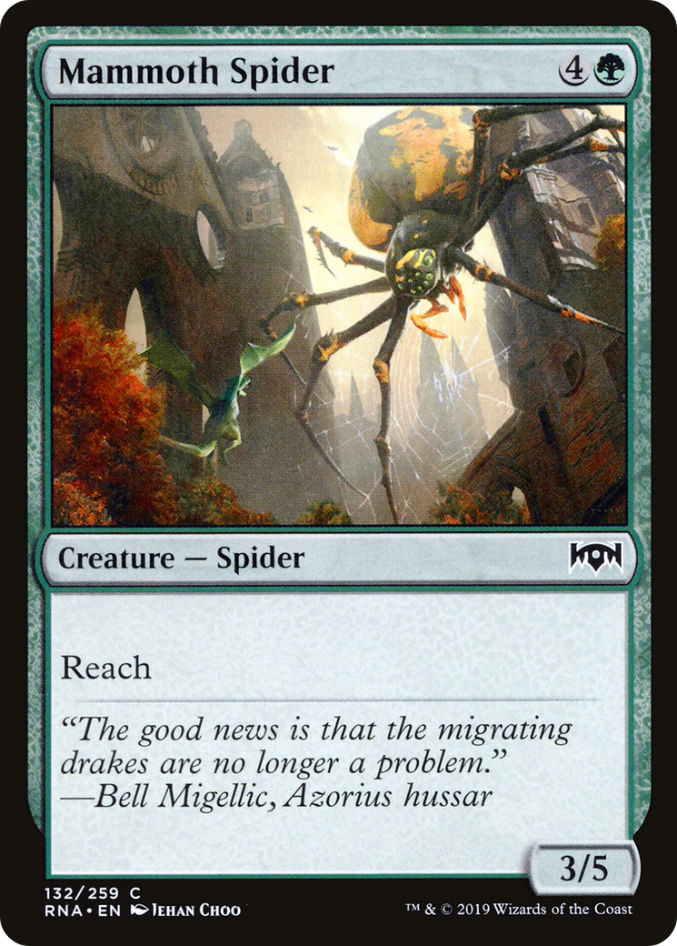 Mammoth Spider (RNA-132) [Ravnica Allegiance]