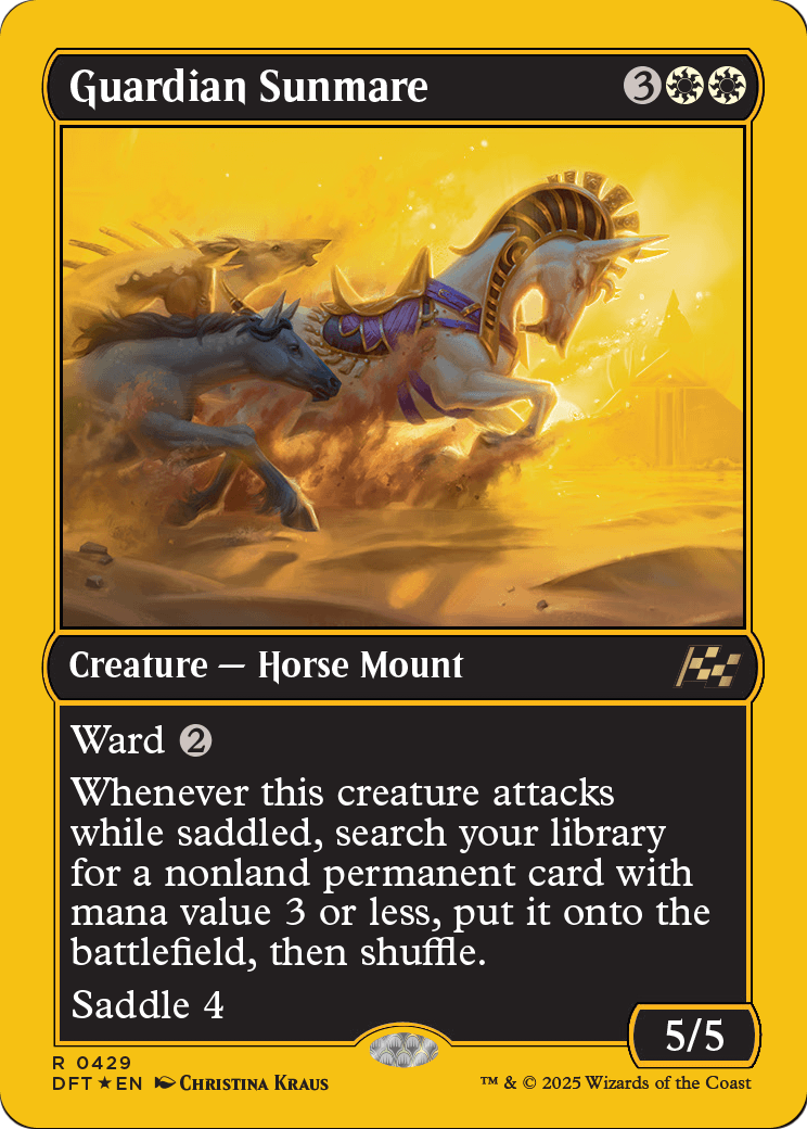 Guardian Sunmare (First-Place Foil) (DFT-429) [Aetherdrift] Foil