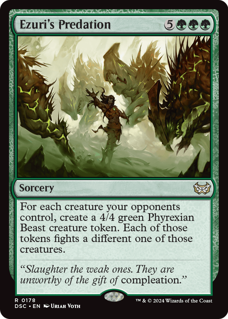 Ezuri's Predation (DSC-178) [Duskmourn: House of Horror Commander]