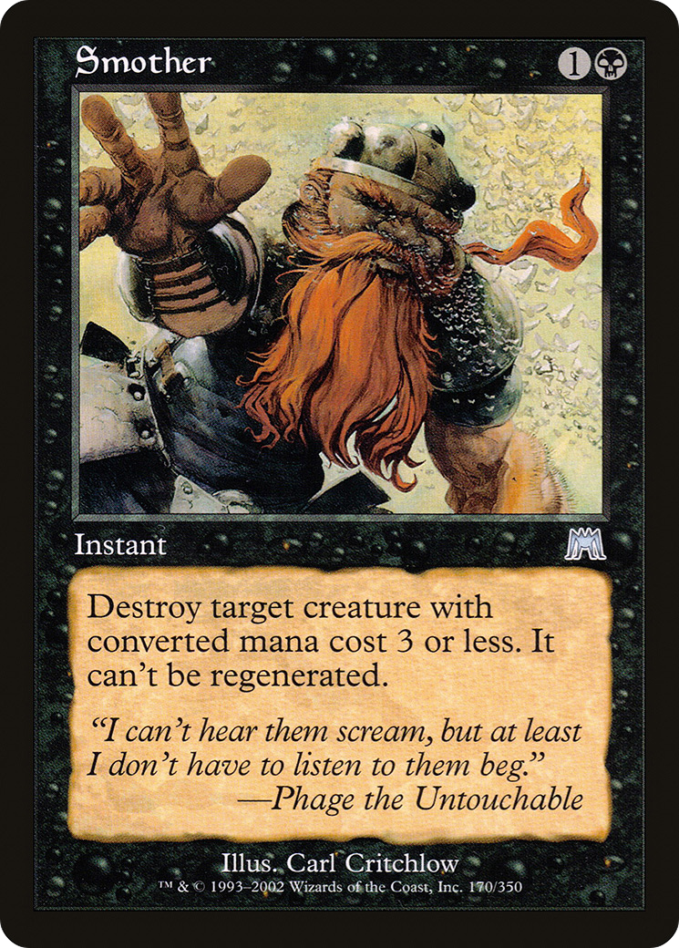 Smother (ONS-170) [Onslaught] Foil
