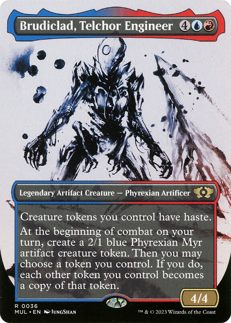Brudiclad, Telchor Engineer (MUL-036) (Showcase) (Borderless) [Multiverse Legends] Foil