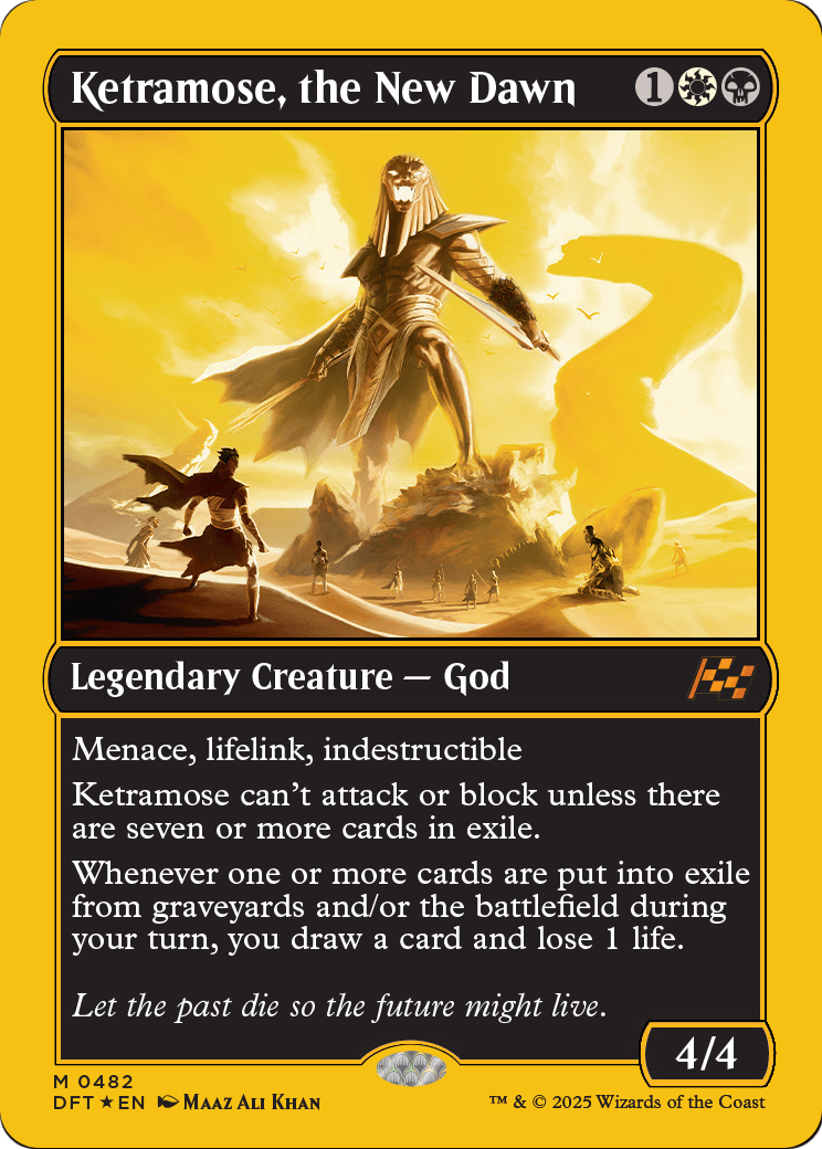 Ketramose, the New Dawn (First-Place Foil) (DFT-482) [Aetherdrift] Foil