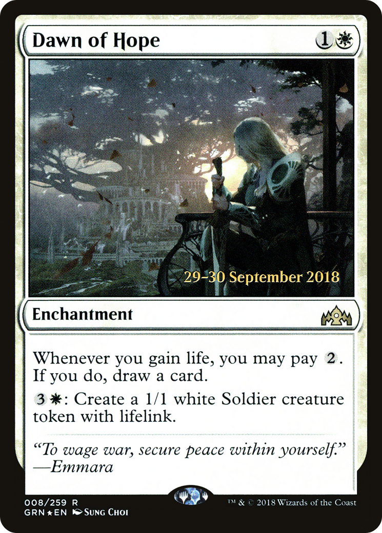 Dawn of Hope (PRE-08S) [Guilds of Ravnica Promos] Foil