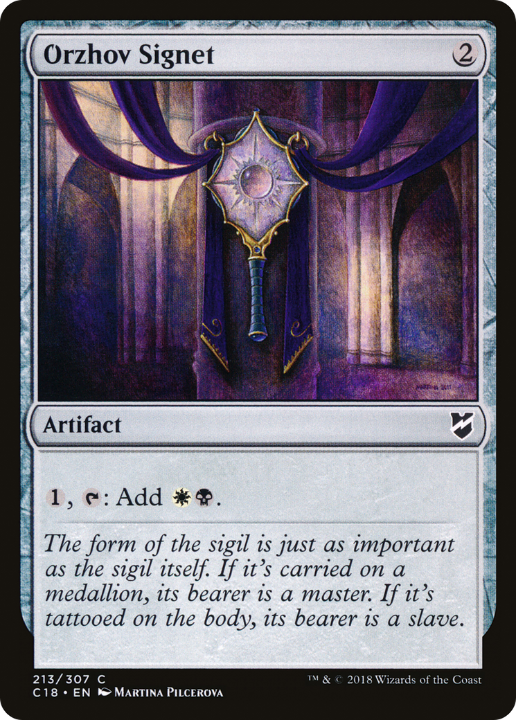 Orzhov Signet (C18-213) [Commander 2018]