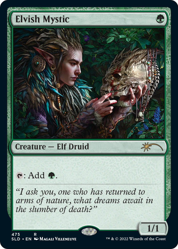 Elvish Mystic (SLD-475) [Secret Lair Drop] Foil