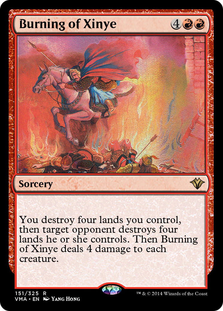 Burning of Xinye (VMA-151) [Vintage Masters] Foil