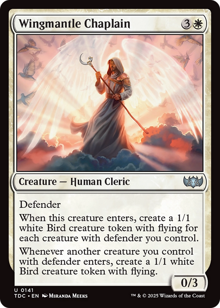 Wingmantle Chaplain (TDC-141) [Commander: Tarkir: Dragonstorm]