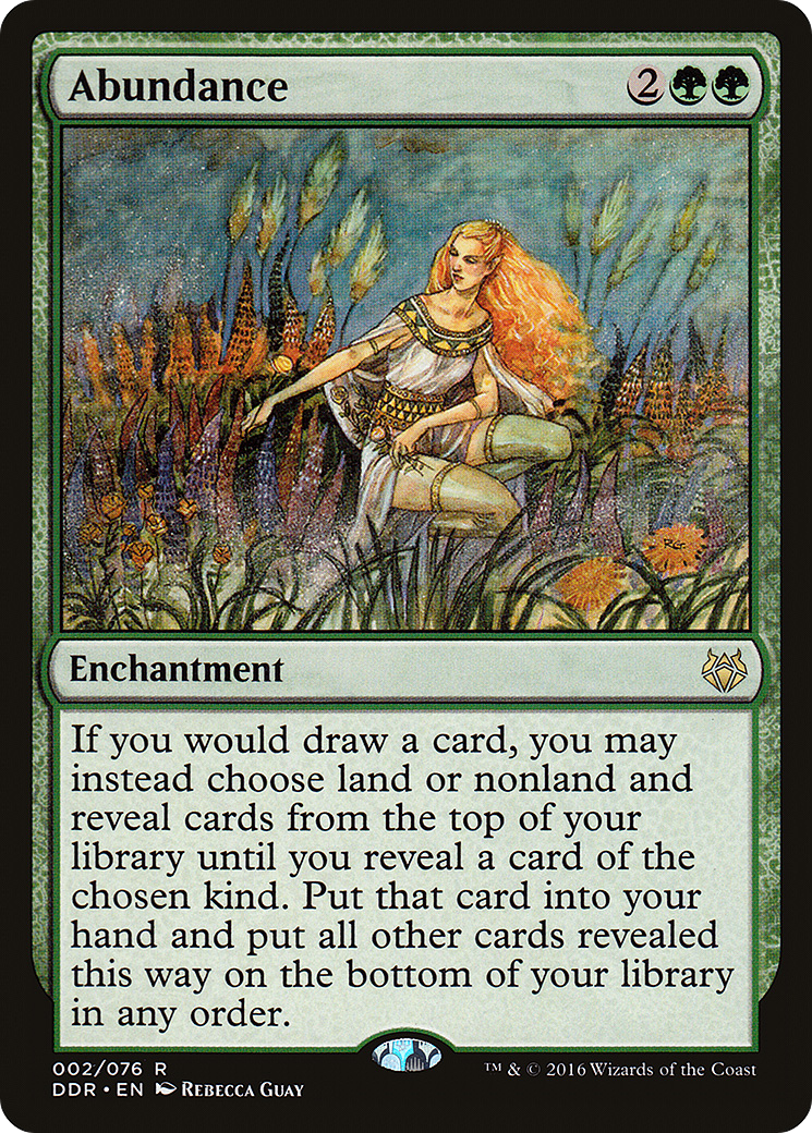 Abundance (DDR-002) [Duel Decks: Nissa vs. Ob Nixilis]