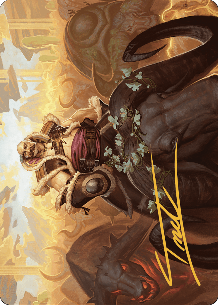 Bruse Tarl, Roving Rancher // Bruse Tarl, Roving Rancher (AOTJ-020) (Borderless) [Outlaws of Thunder Junction Art Series] Foil
