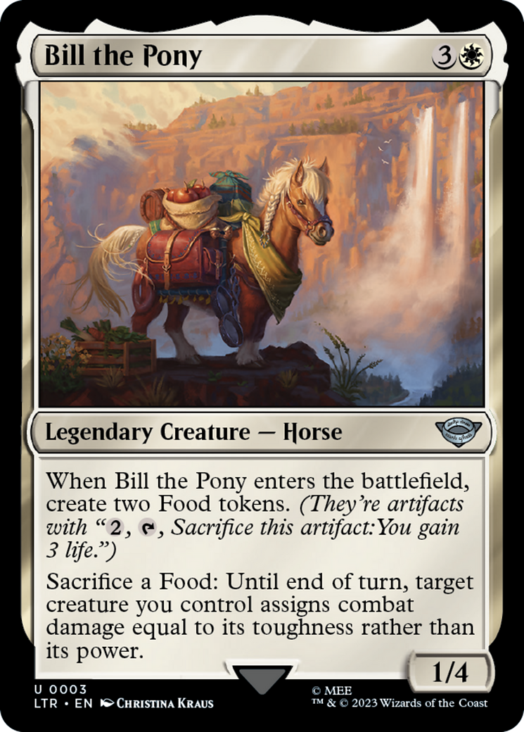 Bill the Pony (LTR-003) [The Lord of the Rings: Tales of Middle-earth] Foil