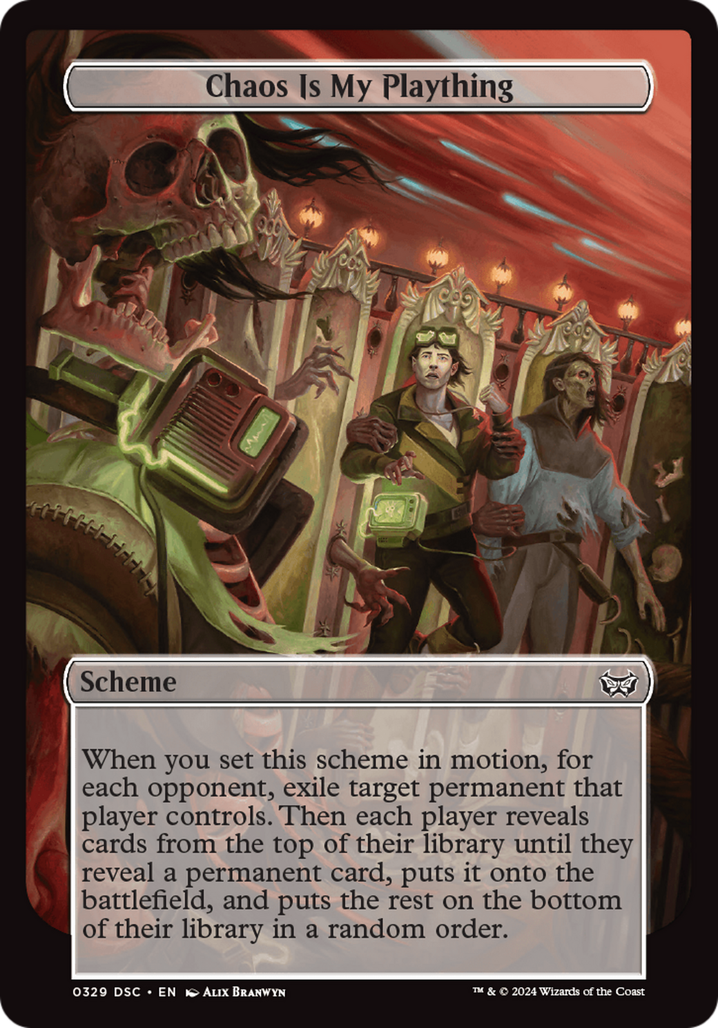Chaos is My Plaything (Full Art) (A:DSC-329) [Duskmourn: House of Horror Commander]