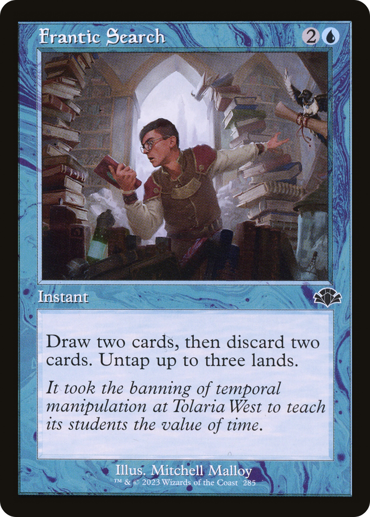 Frantic Search (Retro Frame) (DMR-285) [Dominaria Remastered]
