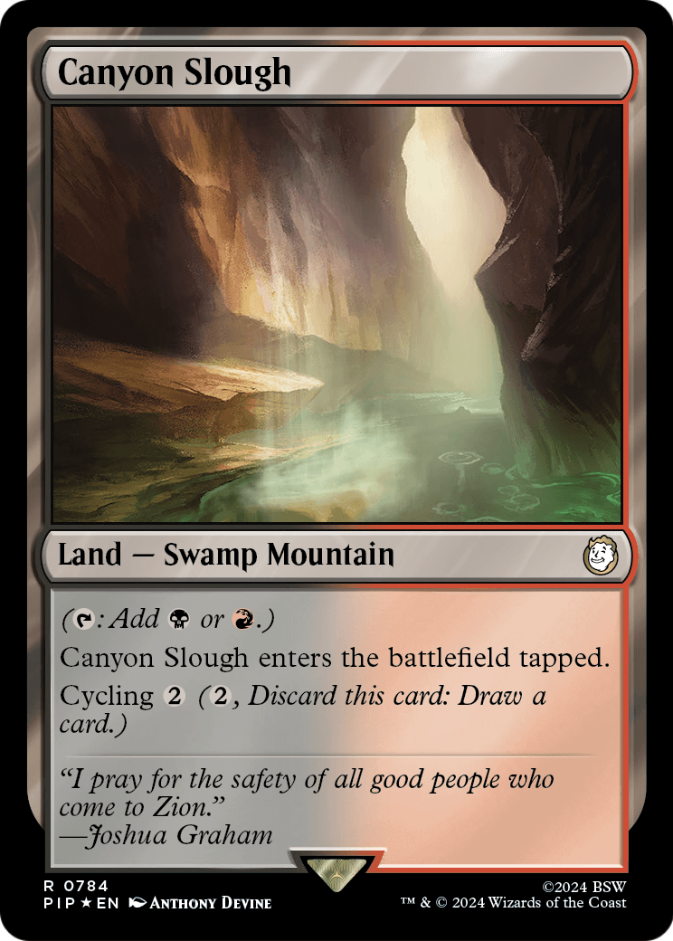 Canyon Slough (Surge Foil) (PIP-784) [Fallout] Foil